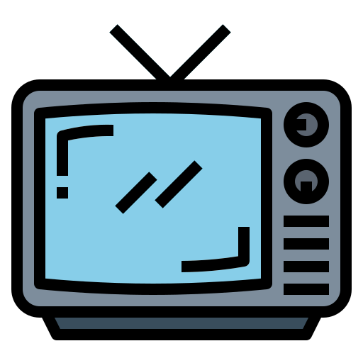 Televisión Smalllikeart Lineal Color icono
