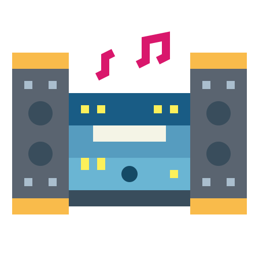 muzyka i multimedia Smalllikeart Flat ikona
