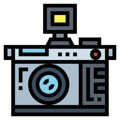 fotocamera Smalllikeart Lineal Color icona