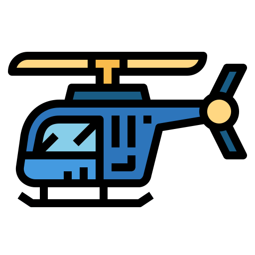 헬리콥터 Smalllikeart Lineal Color icon