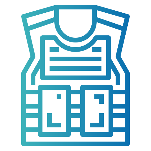 Bulletproof vest Smalllikeart Gradient icon