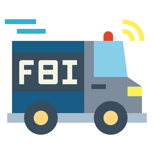 furgone della polizia Smalllikeart Flat icona