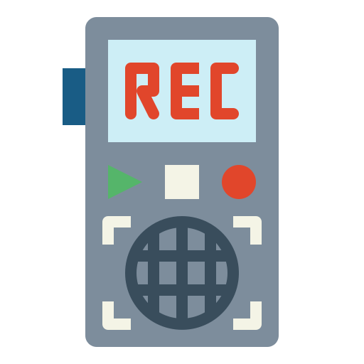 Recorder Smalllikeart Flat icon