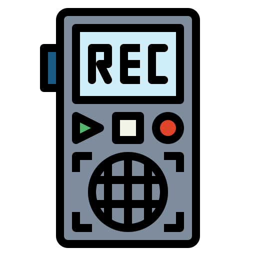 Recorder Smalllikeart Lineal Color icon