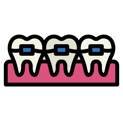 Dientes Smalllikeart Lineal Color icono