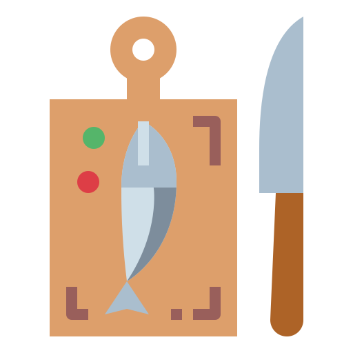Cutting board Smalllikeart Flat icon