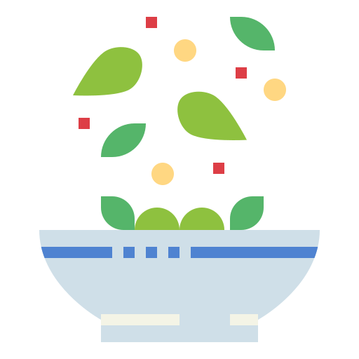 Salad Smalllikeart Flat icon