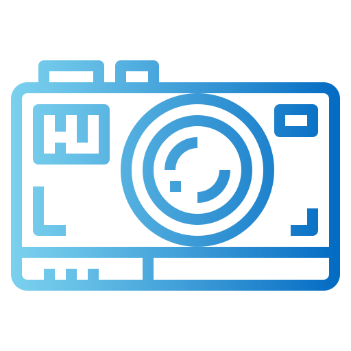 cámara fotográfica Smalllikeart Gradient icono