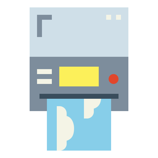 printer Smalllikeart Flat icoon