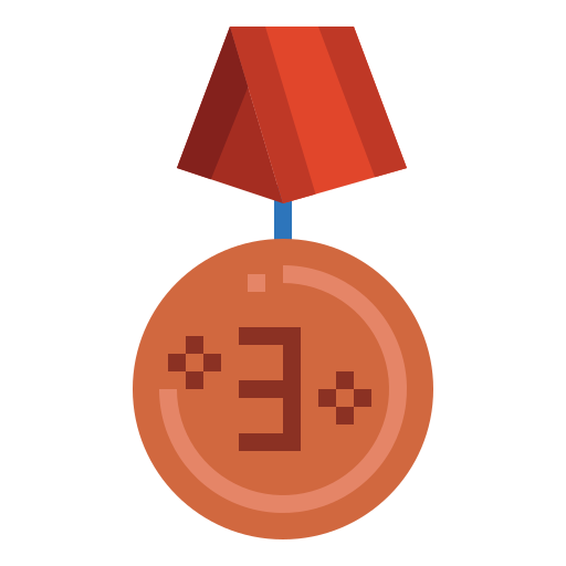 銅メダル Smalllikeart Flat icon