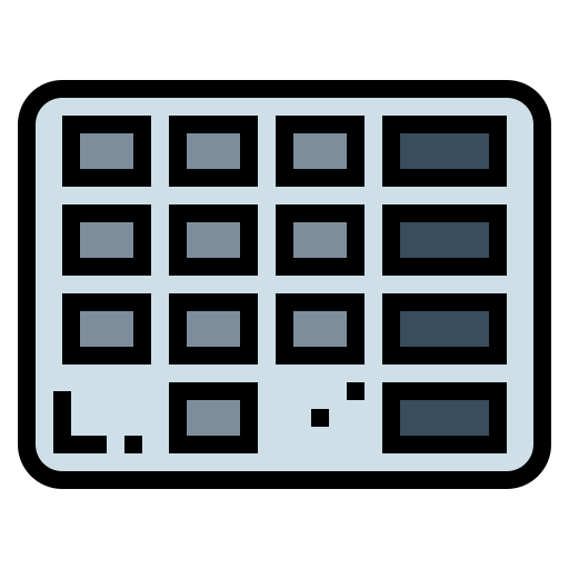 tastatur Smalllikeart Lineal Color icon