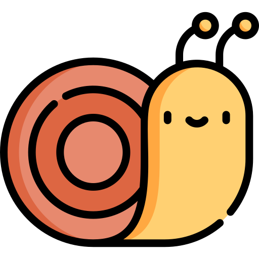 Snail Kawaii Lineal color icon