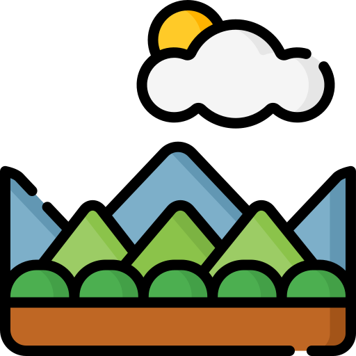 Mountain range Special Lineal color icon