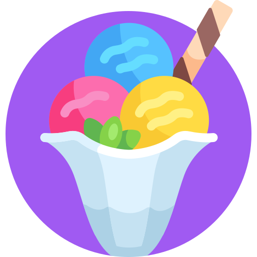Мороженое Detailed Flat Circular Flat иконка