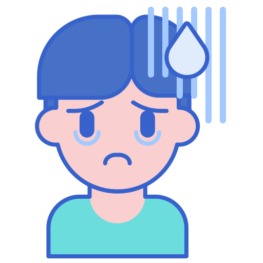 Anxiety Flaticons Lineal Color icon