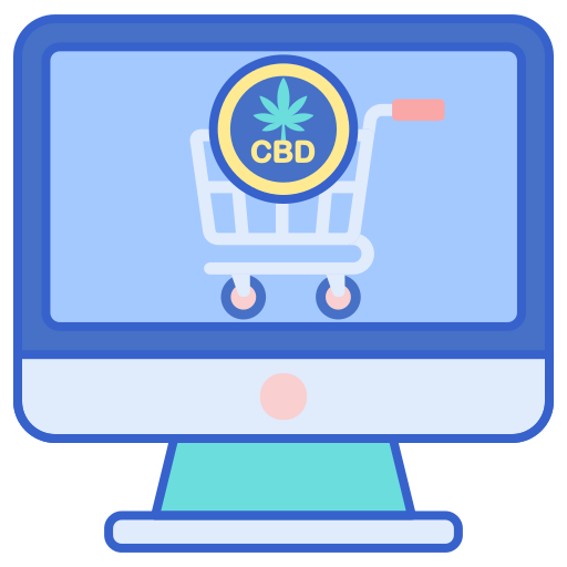 Cbd online store Flaticons Lineal Color icon