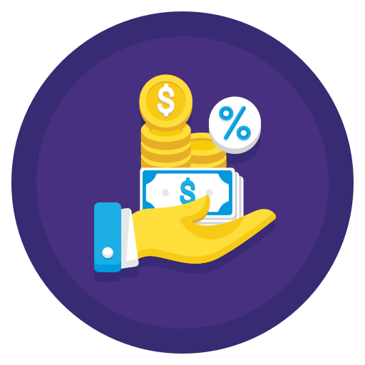 Loan to value Flaticons Flat Circular icon
