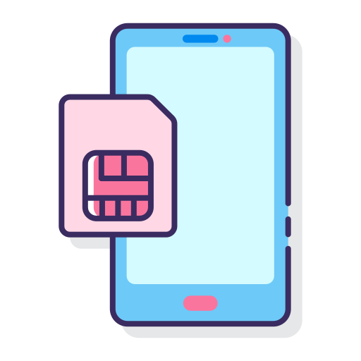 sim Flaticons Lineal Color icon