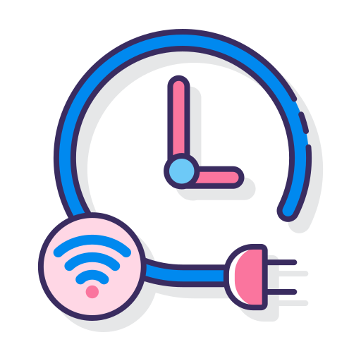 intelligenter timer Flaticons Lineal Color icon