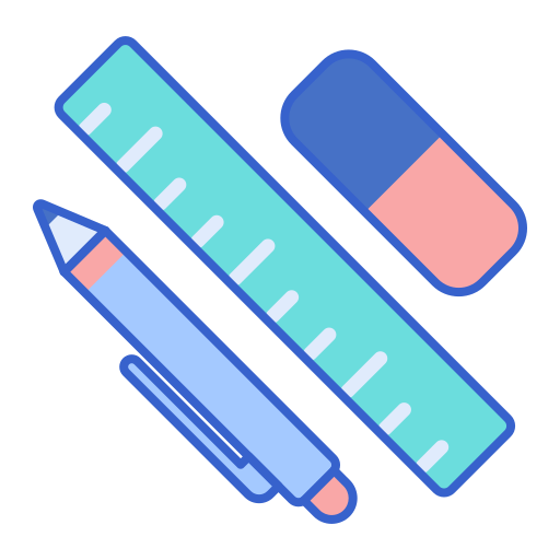 materiały piśmienne Flaticons Lineal Color ikona