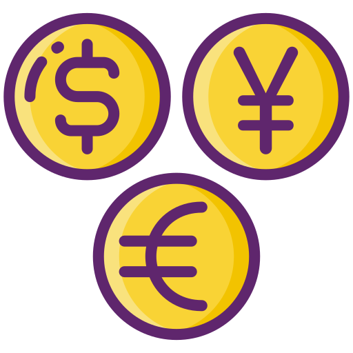 通貨 Flaticons Lineal Color icon