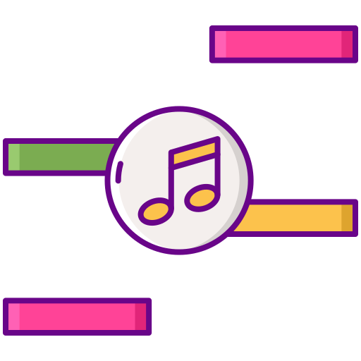 음악 Flaticons Lineal Color icon