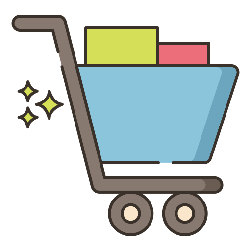 Shopping cart Flaticons Lineal Color icon