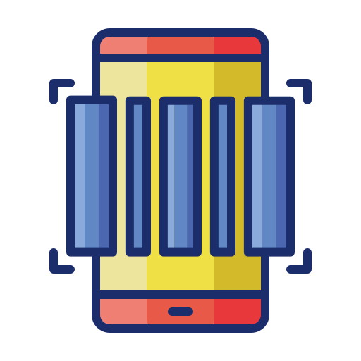 Bar code scanner Flaticons Lineal Color icon