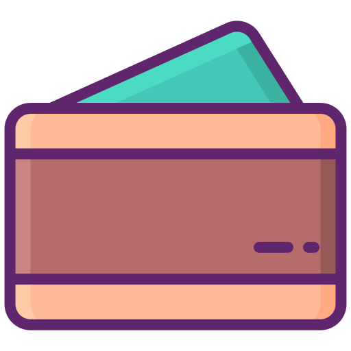 財布 Flaticons Lineal Color icon