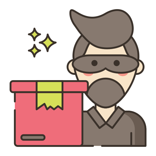 Stolen package Flaticons Lineal Color icon