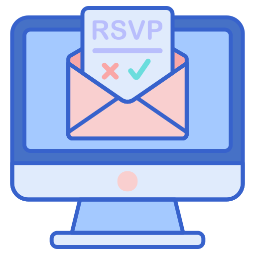 Rsvp Flaticons Lineal Color icono