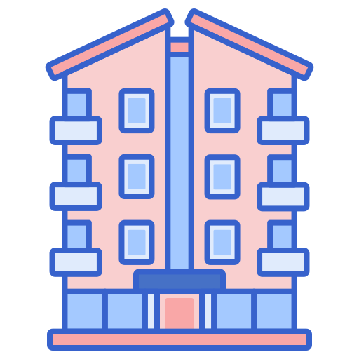 Apartment Flaticons Lineal Color icon