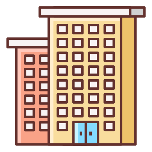 Apartment Flaticons Lineal Color icon