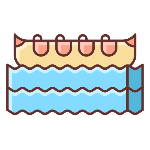バナナボート Flaticons Lineal Color icon