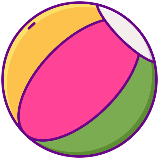 pelota de playa Flaticons Lineal Color icono