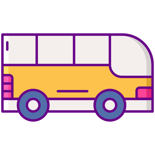 bus Flaticons Lineal Color icon