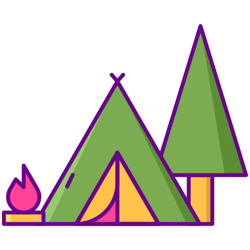acampamento Flaticons Lineal Color Ícone