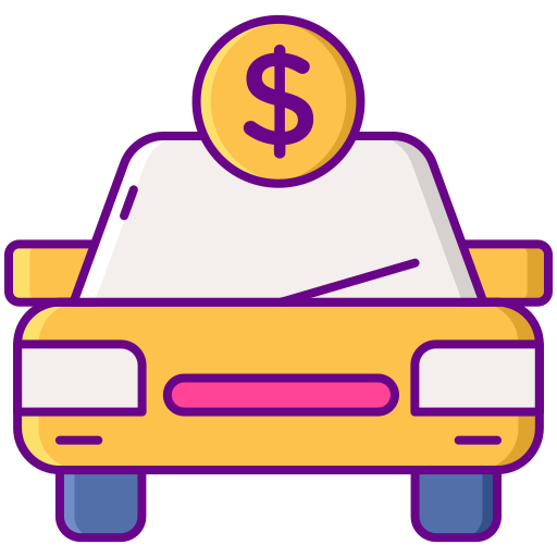 Car rental Flaticons Lineal Color icon