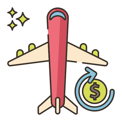 Airfare Flaticons Lineal Color icon