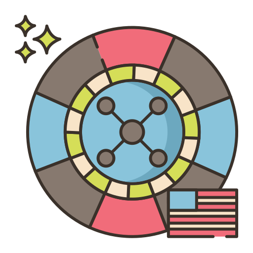 ruletka Flaticons Lineal Color ikona