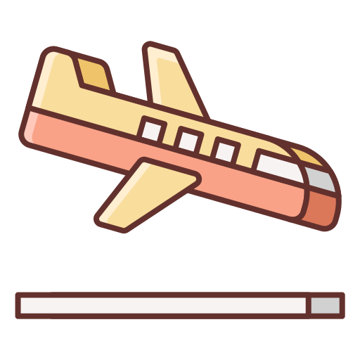 lądowanie Flaticons Lineal Color ikona