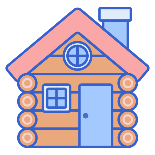 Cabin Flaticons Lineal Color icon