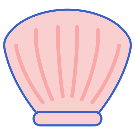 Clam Flaticons Lineal Color icon