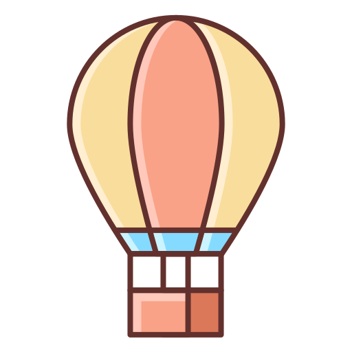 montgolfière Flaticons Lineal Color Icône