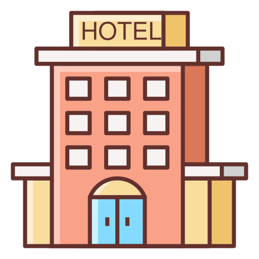 hotel Flaticons Lineal Color icoon
