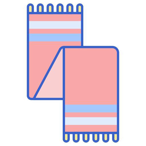 sciarpa Flaticons Lineal Color icona
