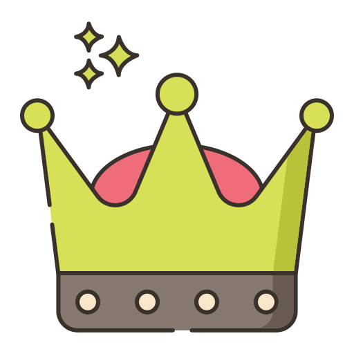 Crown Flaticons Lineal Color icon