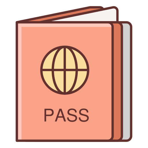 paszport Flaticons Lineal Color ikona
