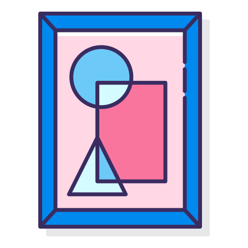 moderne kunst Flaticons Lineal Color icoon