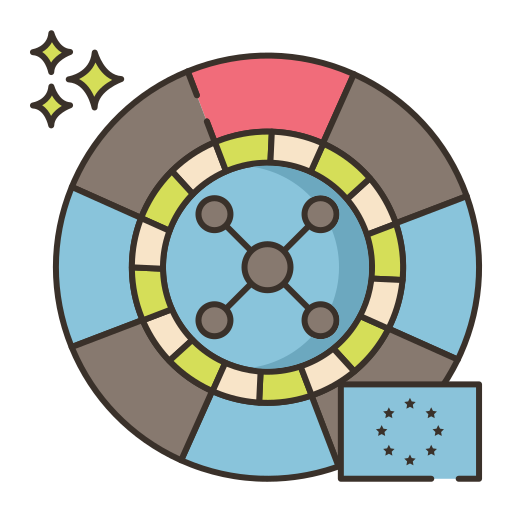 roulette Flaticons Lineal Color icon